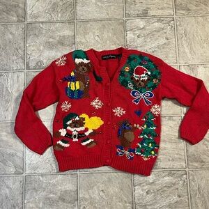 VINTAGE ICONIC SMALL WOMENS CHRISTMAS SWEATER
